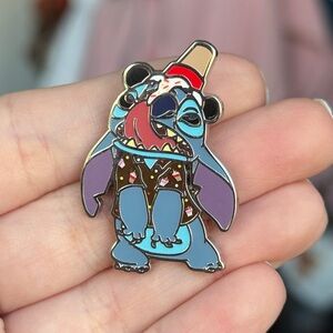 Disney Parks Stitch Attacks Snacks Ice Cream Cone Mystery Pin